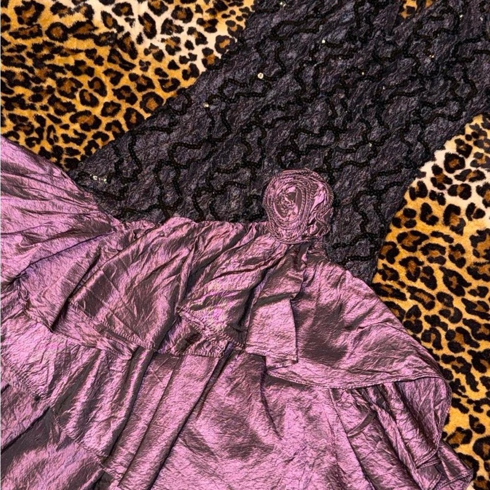 Night Moves Vintage Purple Prom Dress small